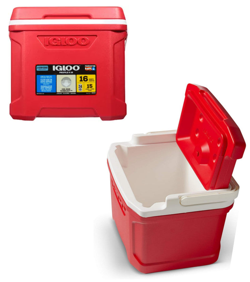 00032685 - 16 Qt. Cooler by Igloo - Red