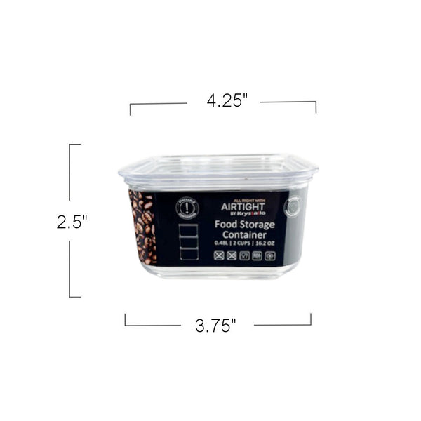 1001048 - Airtight Square Food Storage-0.48 Liter