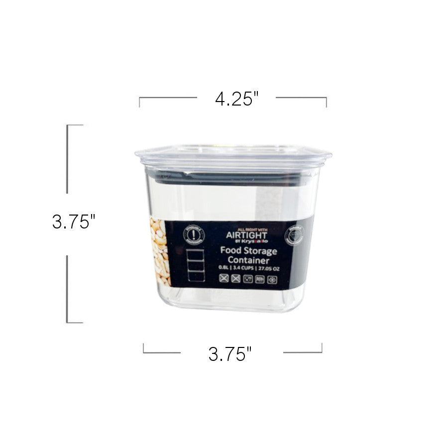 1001080 - Airtight Square Food Storage-0.8 Liter