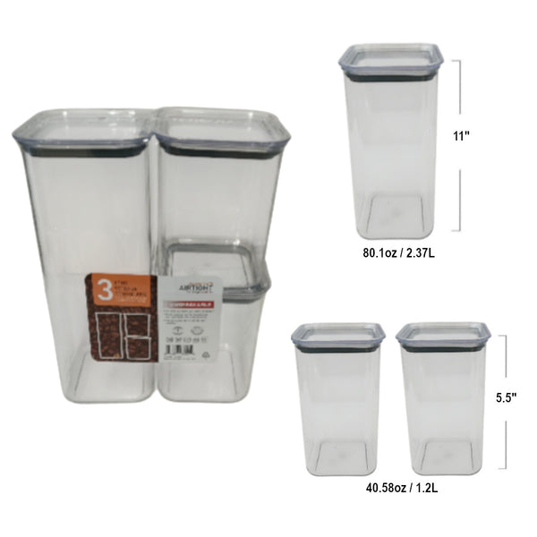 1001512 - 3 Pc Airtight Food Storage Set