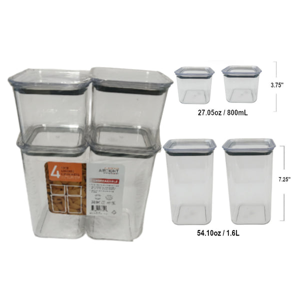 1001522 - 4 Pc Airtight Food Storage Set
