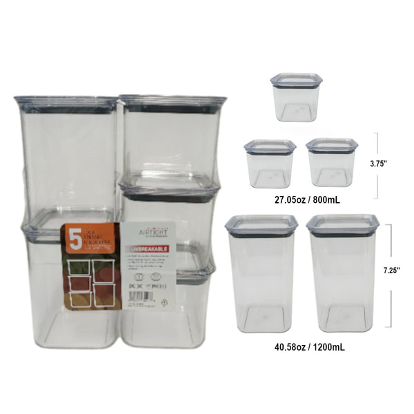 1001532 - 5 Pc Airtight Food Storage Set