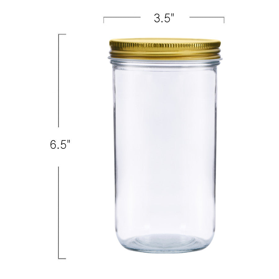 109150 - Glass Jar With Lid -21Oz