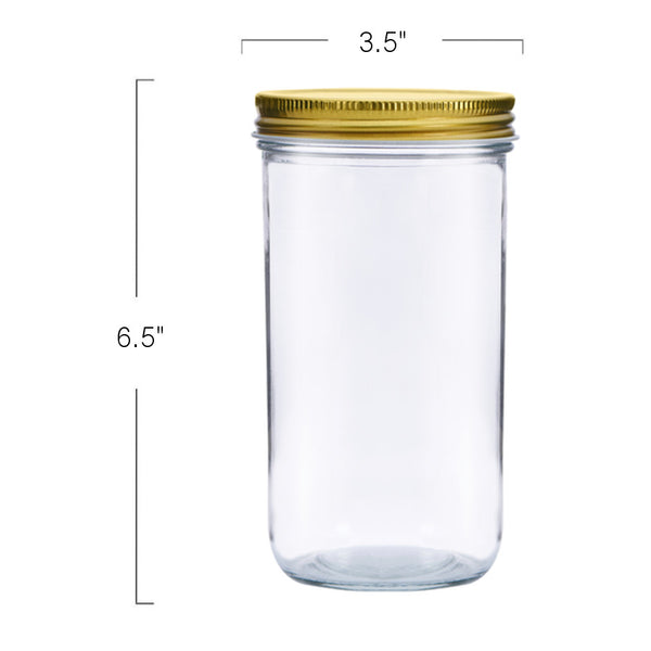 109150 - Glass Jar With Lid -21Oz