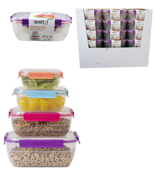 2004344 - Food Storage Rectangle-4 Pc Set