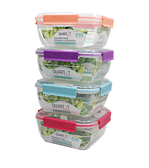 2004403 - Food Storage- Square 1.45 L Asst Color
