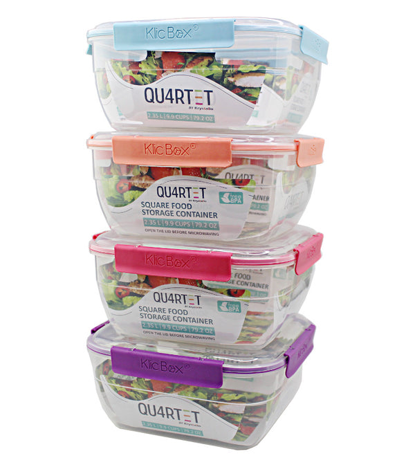 2004404 - Food Storage-Sq 2.35 Liter Asst Color