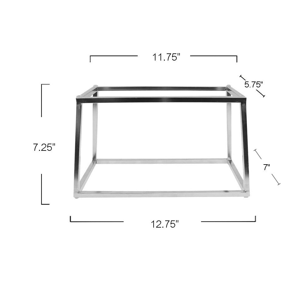 21005 - Ss Reversible Riser 12.75X6.875X7.25 In.