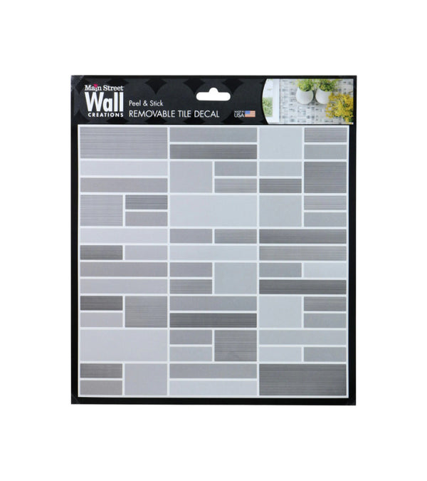 327243 - Silver and Grey Tiles 8.5"x9.75"