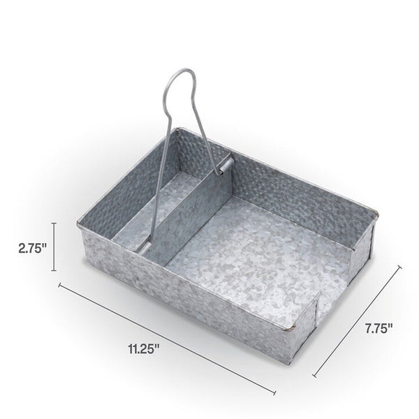 5302698 - Galvanized Napkin Tray By Towle Living