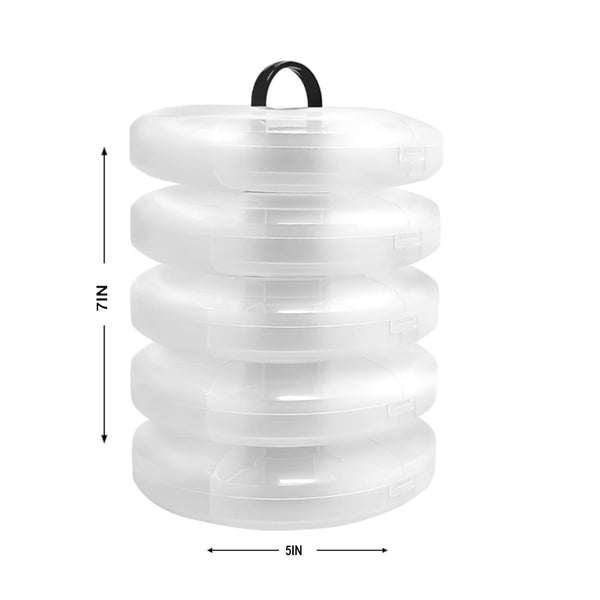 B132-5SCLEAR - 5 Tier Round Storage-Clear