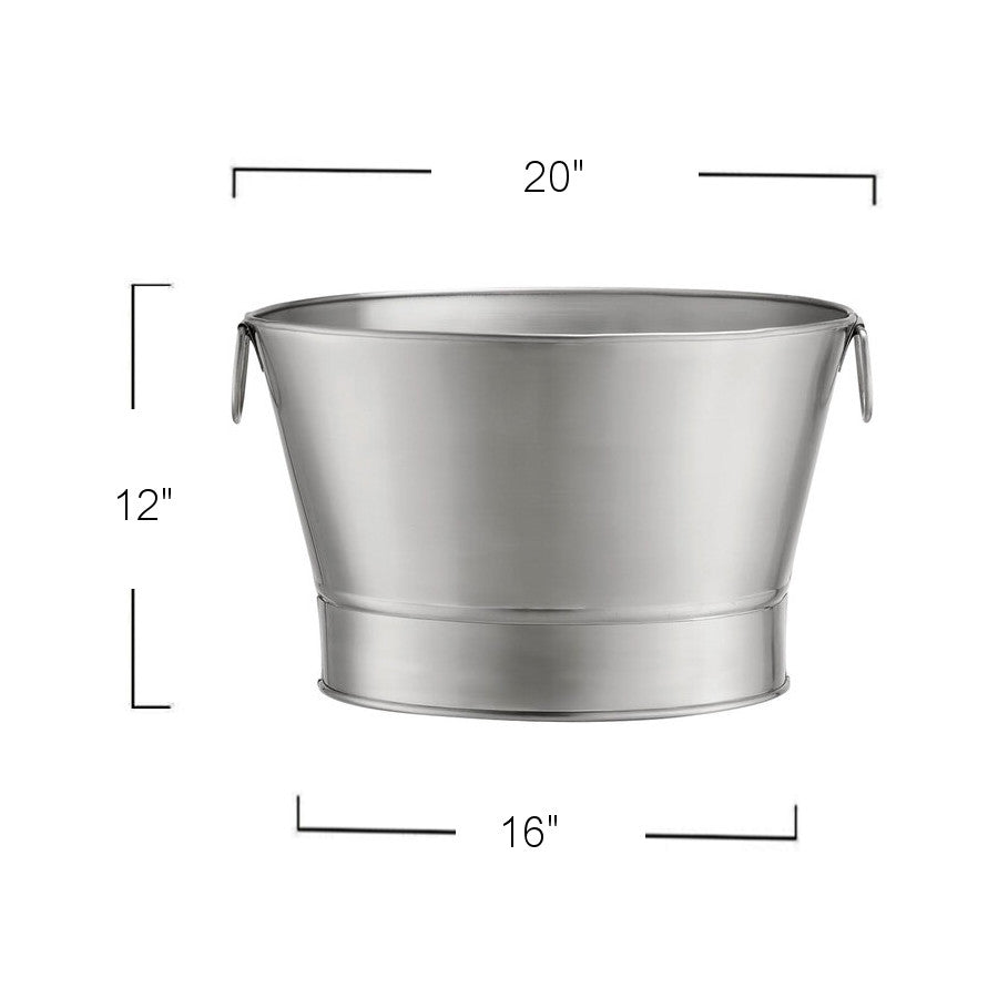 BT21 - Stainless Steel 10.5 Gallon Tub-20X12 In