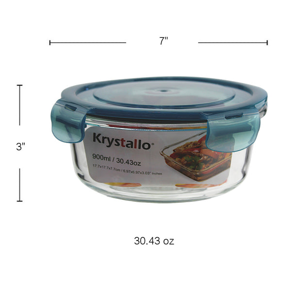 BW1061 - Round Food Storage-Green 900 Ml