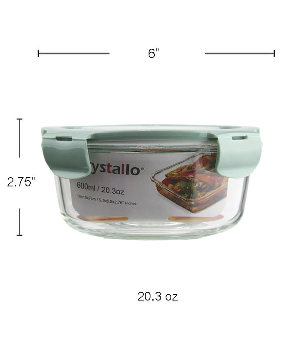 BW1062 - Round Food Storage-Teal 600 Ml