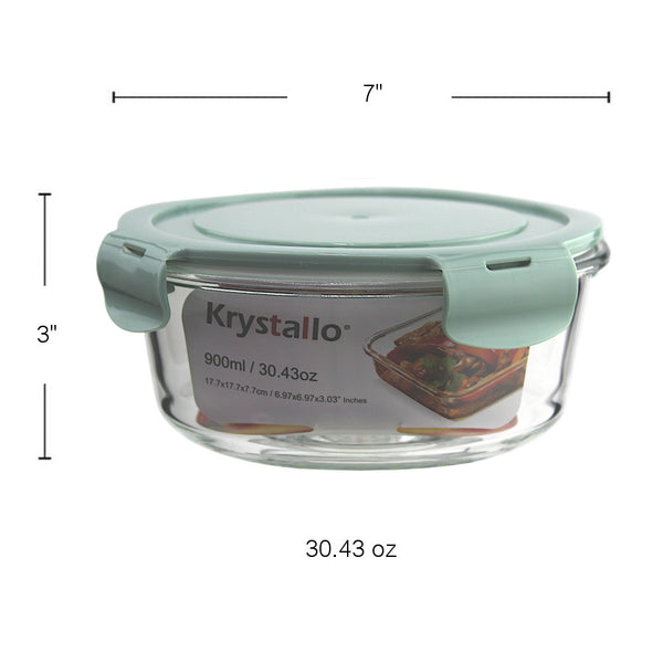 BW1063 - Round Food Storage-Teal 900 Ml