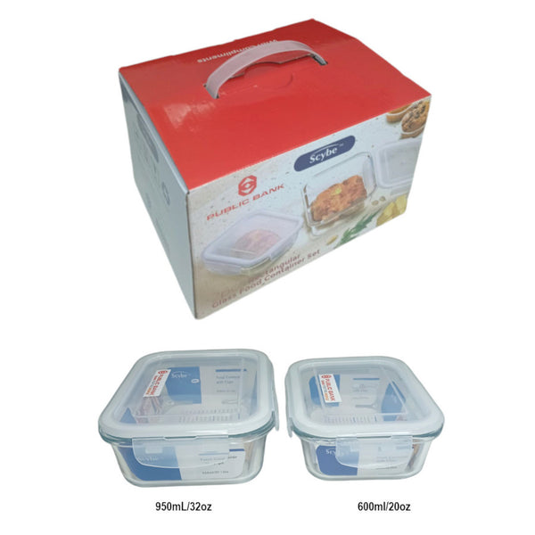 BW5597 - Glass Storage-2 Pc Set