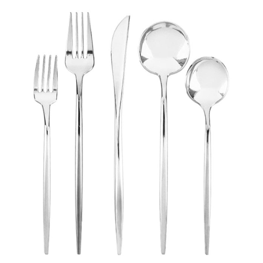 DP364 - Assorted Silverware- 40 Pc Set Silver