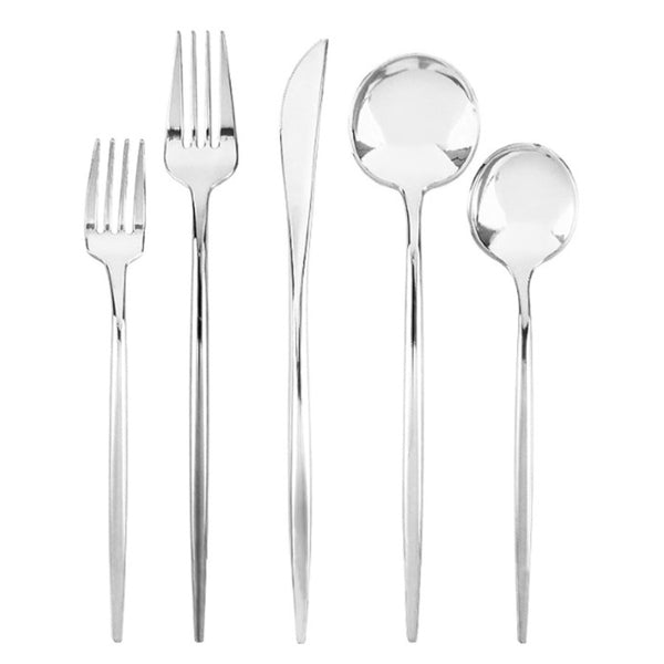 DP364 - Assorted Silverware- 40 Pc Set Silver