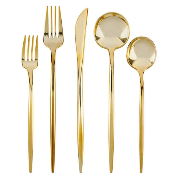 DP365 - Assorted Silverware- 40 Pc Set Gold