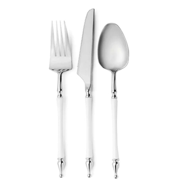 DP372 - Assorted Silverware-24 Pc White Silver