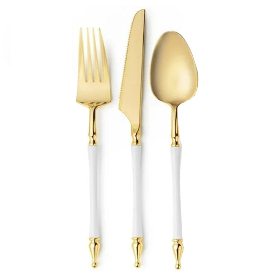 DP374 - Assorted Silverware-24 Pc White Gold