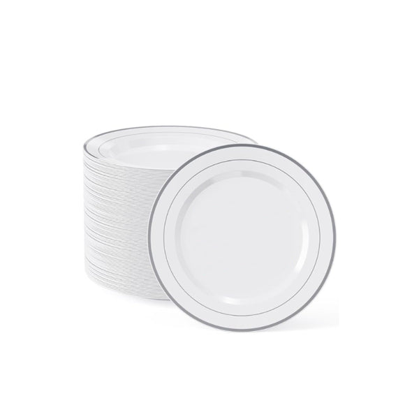DP5264 - Salad Plate 50pk-Silver Band-7.5in