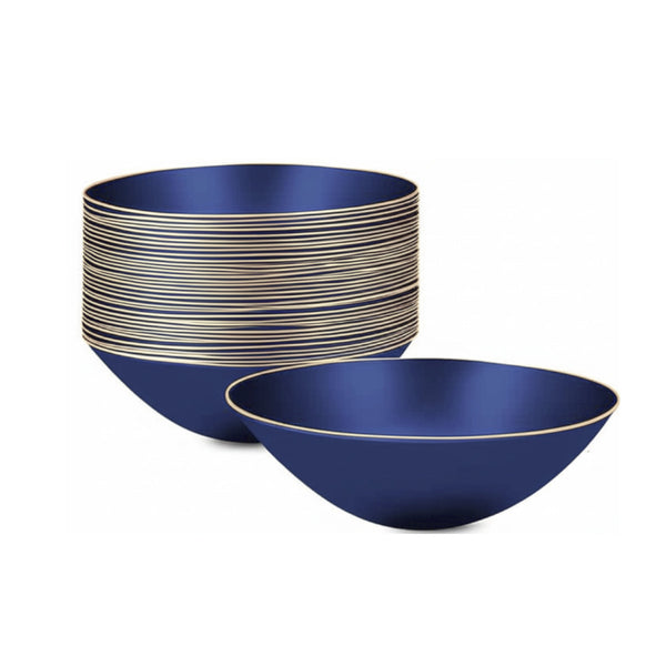 DP5426 - Blue Bowl Gold Rim-12pk-16oz