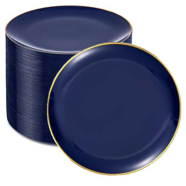 DP5428 - Blue Plate Gold Rim-40pk-10.25in