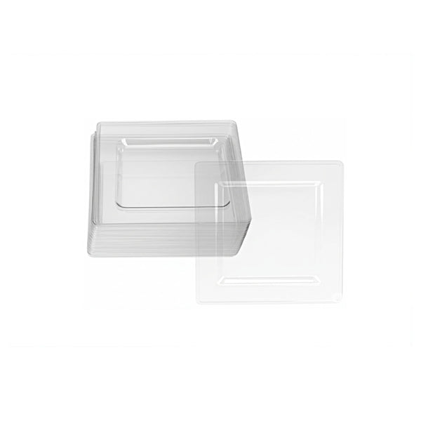 DP5484 - Clear Square Plate-12pk-6.5in