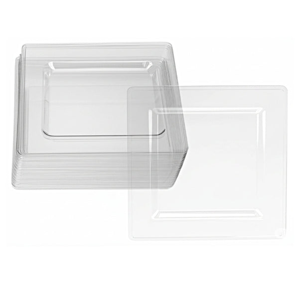 DP5486 - Clear Square Plate-12pk-9.5in