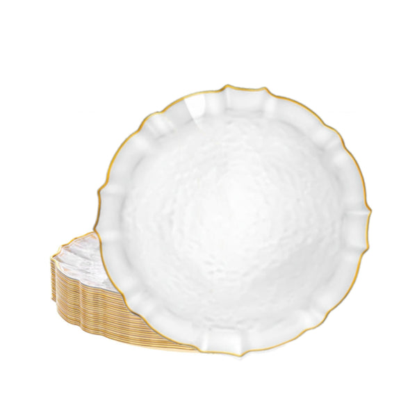 DP5551 - Salad Plate-40pk-Clear Gold Rim-7.5in