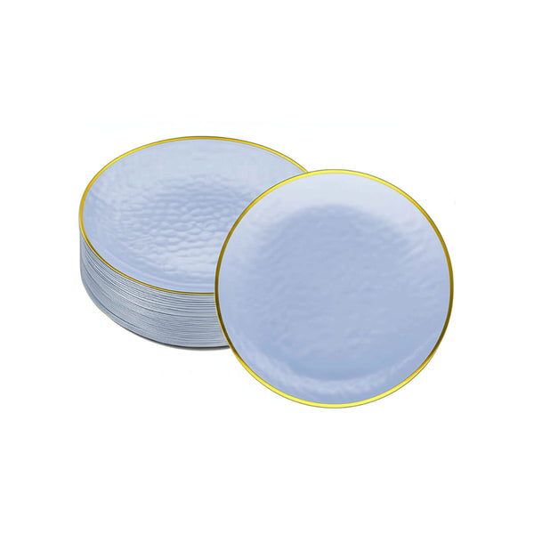 DP5558 - Salad Plate-40pk-Clear Blue Gold-7in
