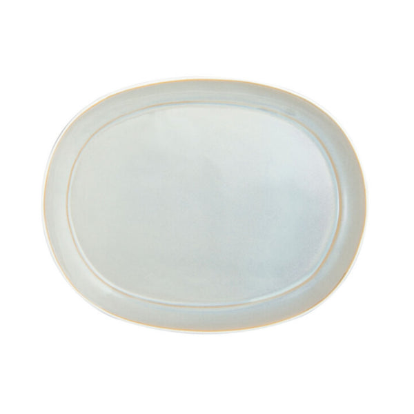 F1463051363 - Grey Oval Platter-Studio Pottery 12 In