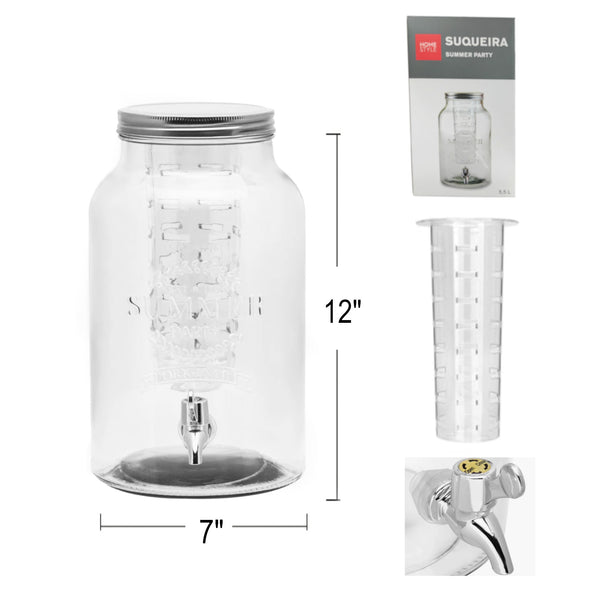 GD544 - Glass Dispenser W-Infuser 5.5 Liter