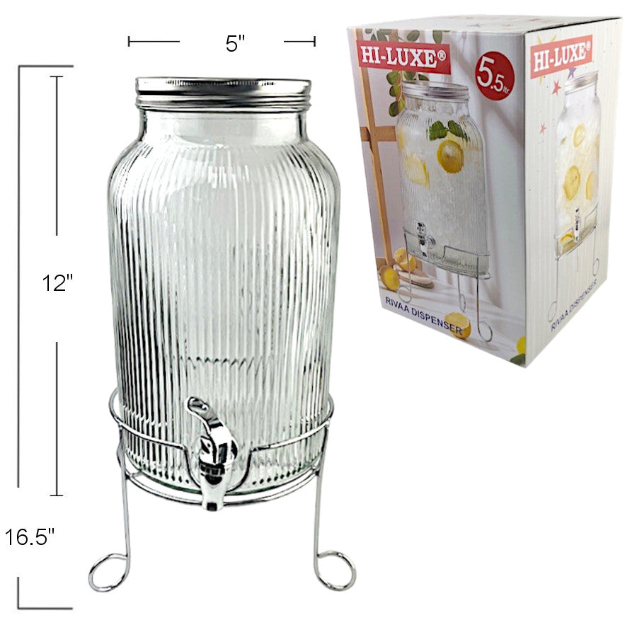 GD545 - Glass Dispenser W-Stand 5.5 Liter