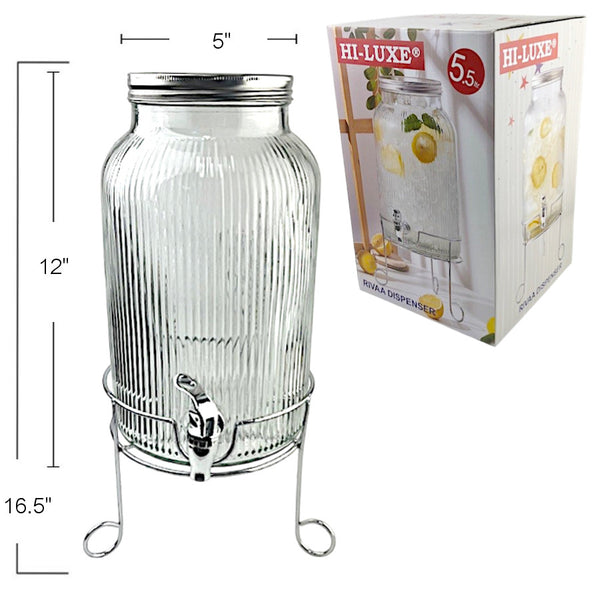 GD545 - Glass Dispenser W-Stand 5.5 Liter