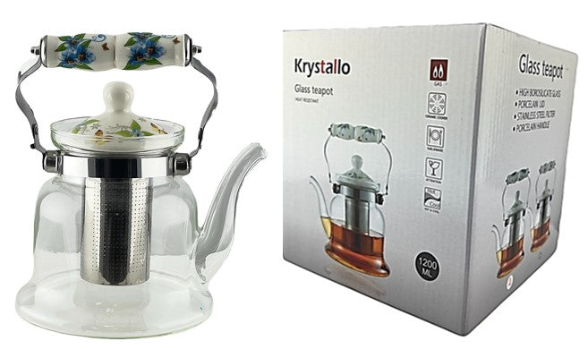 GTP1350 - Glass Teapot 1200ml