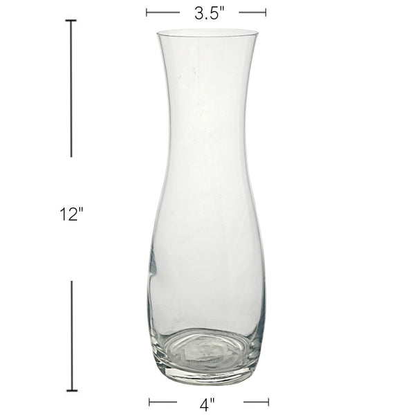 GV5606 - Glass Vase- Clear 12 Inch