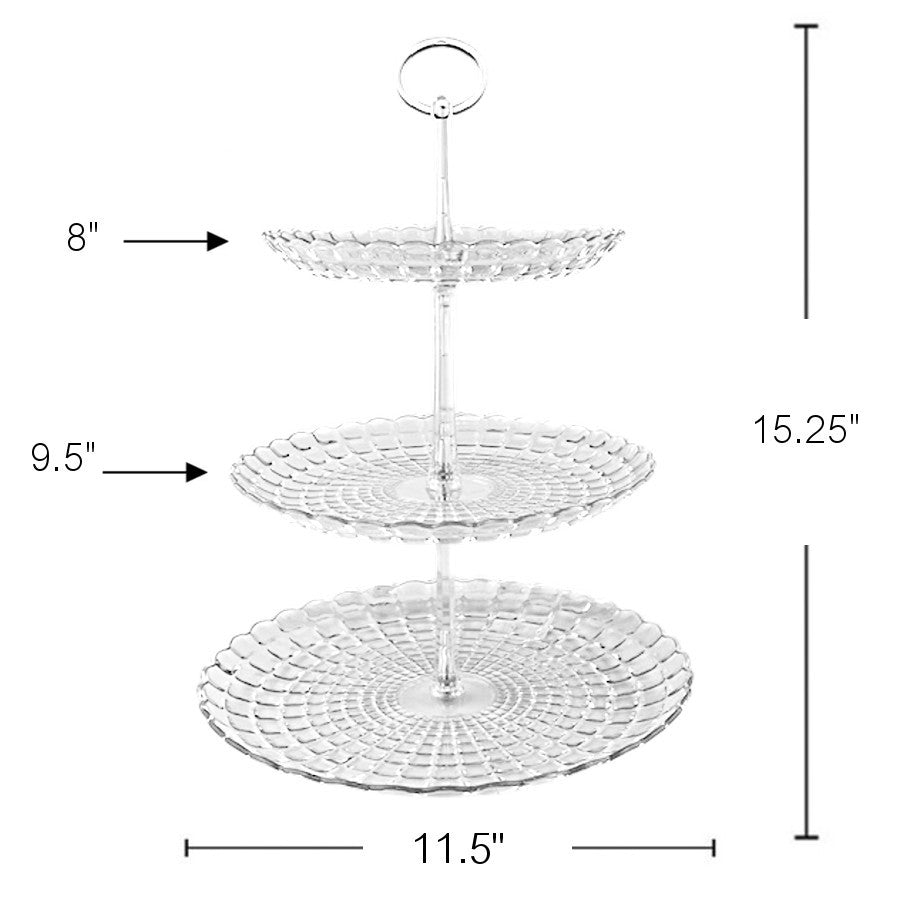 PL308 - Plastic Cakestand-3 Tier