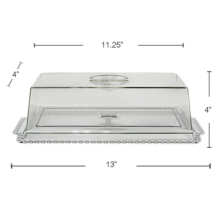 PL502 - Plastic Rectangle Tray With Cover