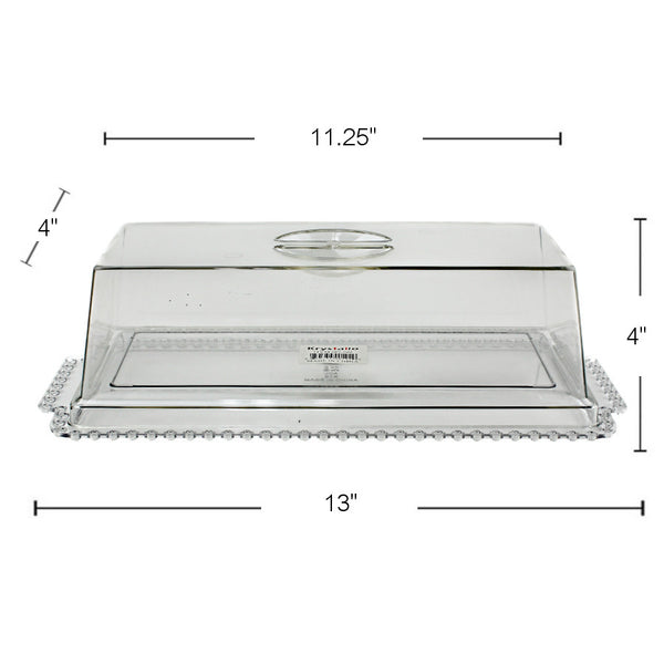 PL502 - Plastic Rectangle Tray With Cover