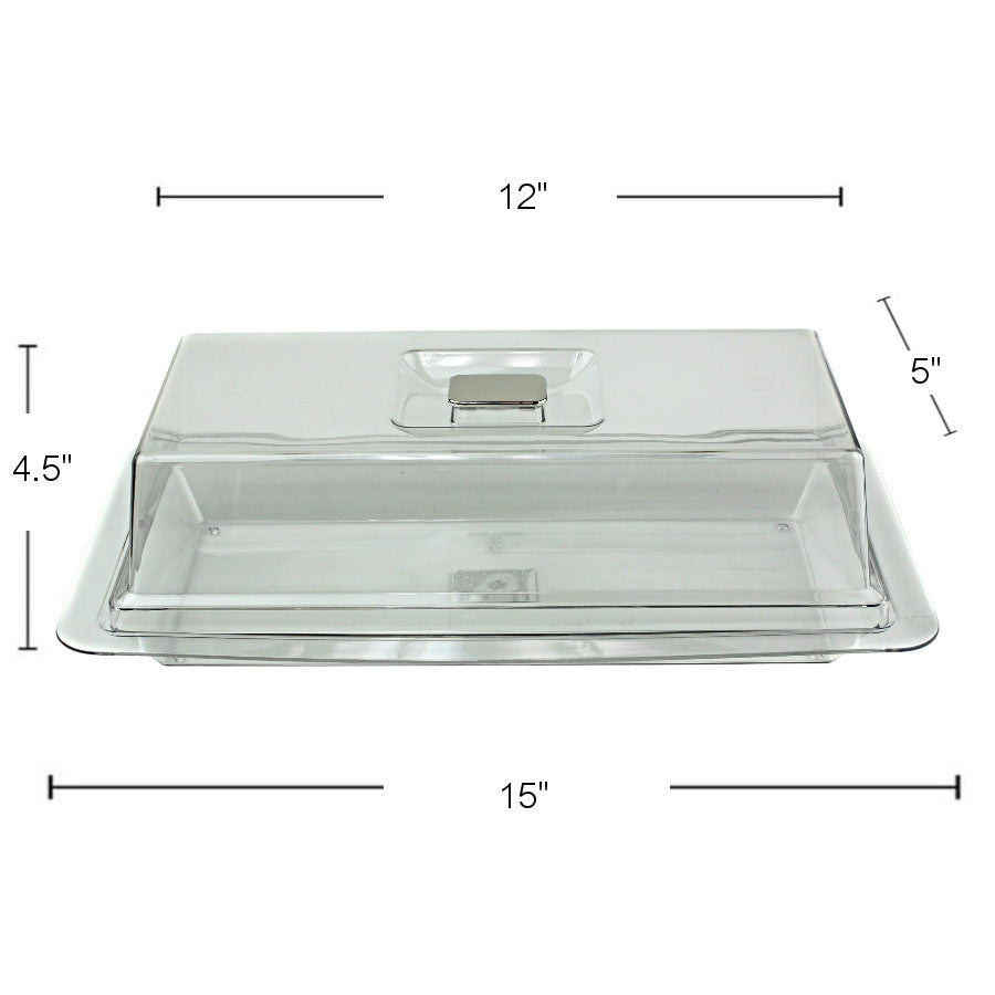 PL503 - Plastic Rectangle Tray With Cover