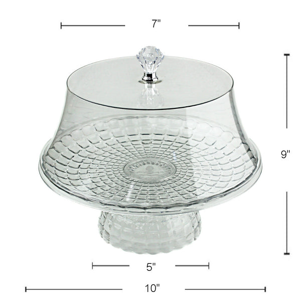 PL506 - Plastic Cakestand With Cover