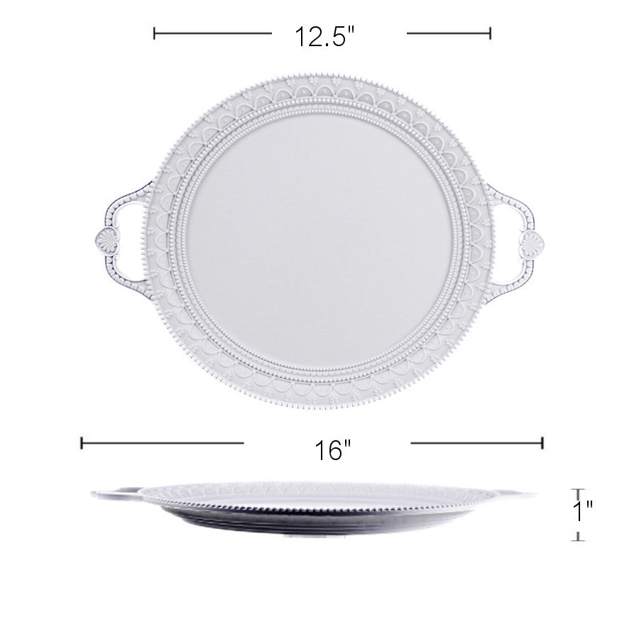 PL564 - White Round Tray