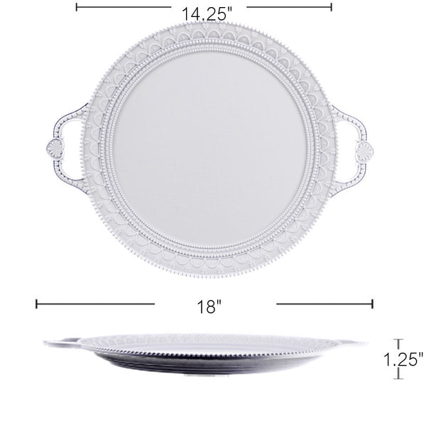 PL565 - White Round Tray