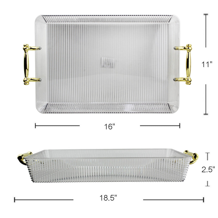 PL577 - Plastic Tray With Handle