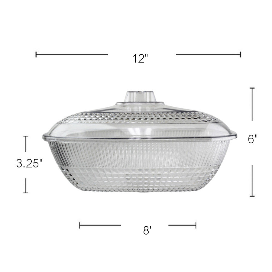 PL580 - Rectangle Bowl With Cover