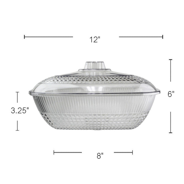 PL580 - Rectangle Bowl With Cover