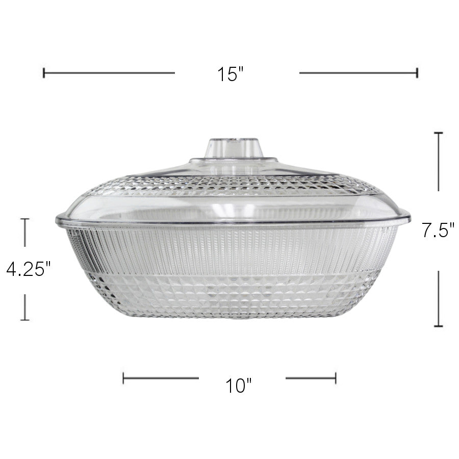 PL581 - Rectangle Bowl With Cover