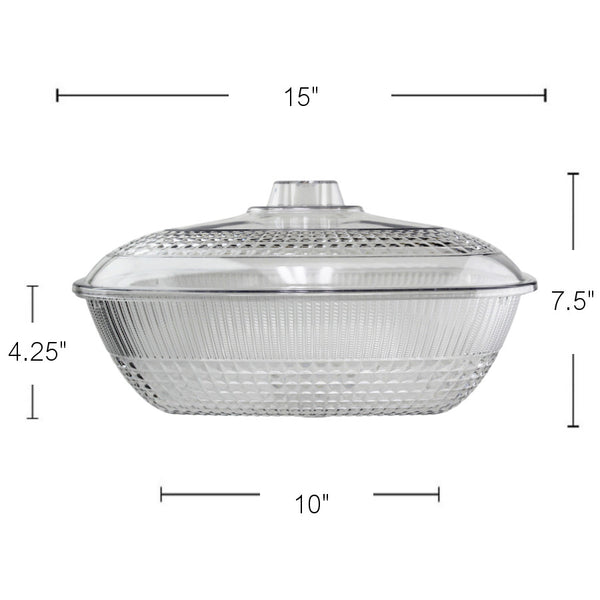 PL581 - Rectangle Bowl With Cover
